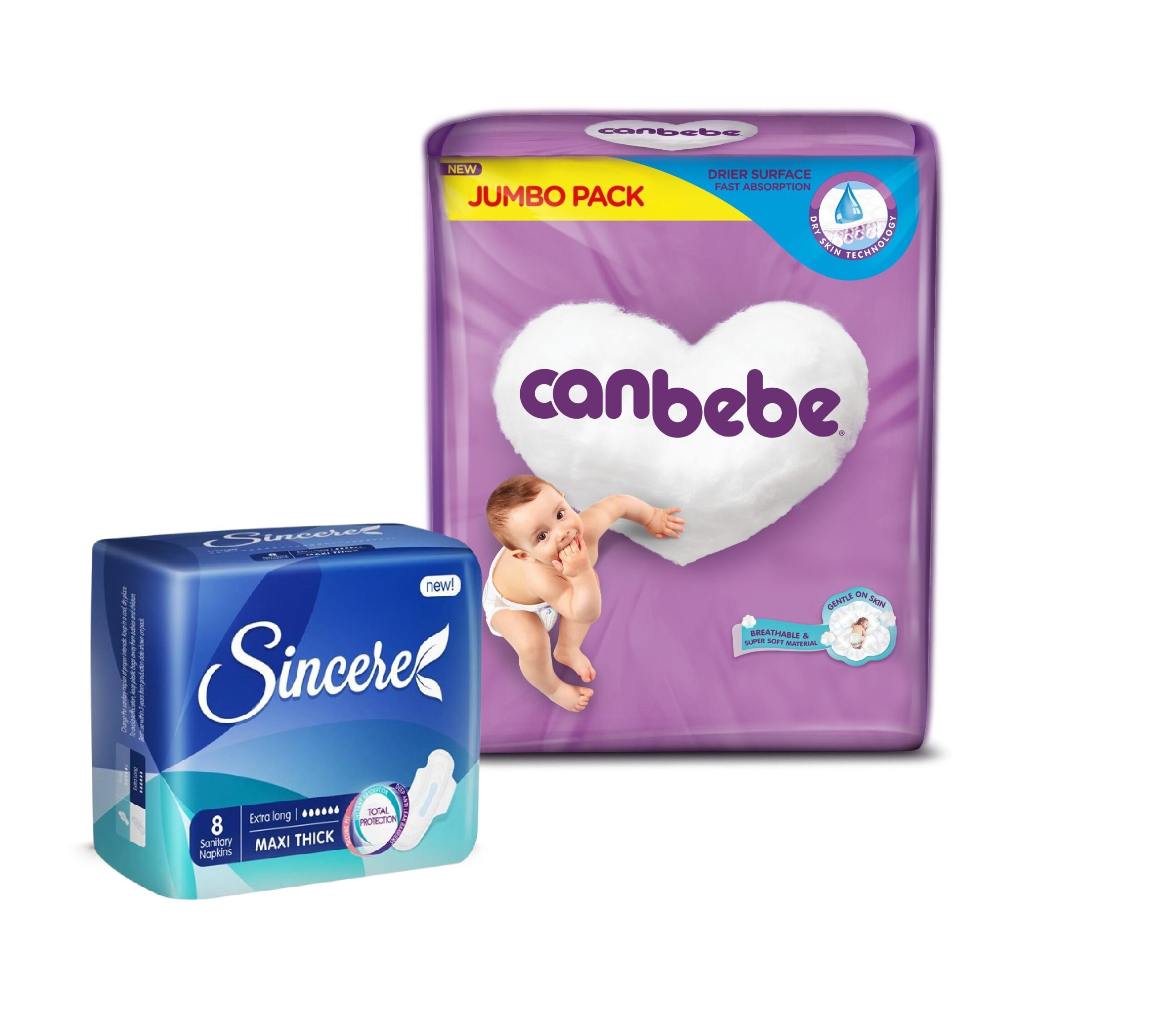 Free Jumbo Pack & Sincere Sanitary Napkins