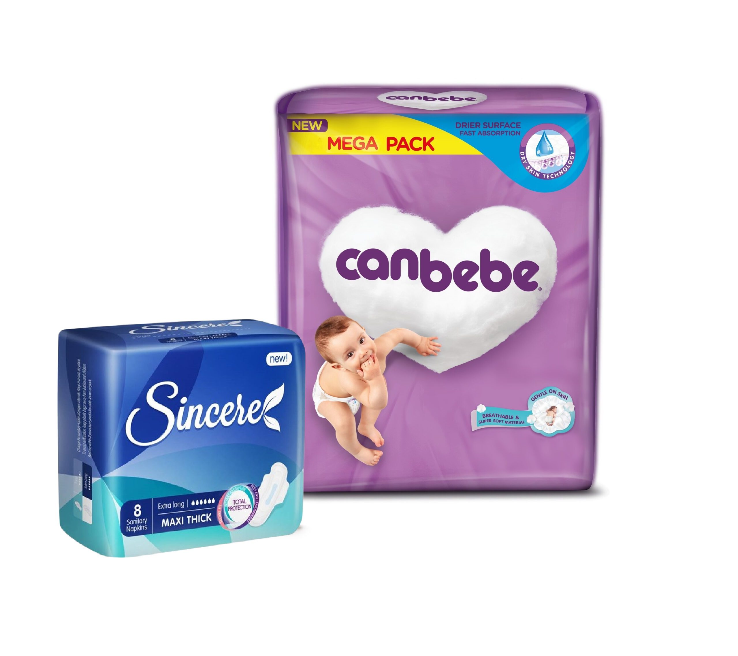 Free Mega Pack & Sincere Sanitary Napkins